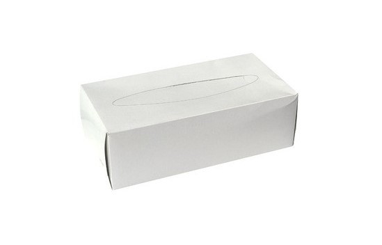 Pap.kosmet.kapesníky bílá krabička 100ks | Papírové a hygienické výrobky - Kapesníky
